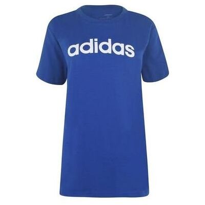 Adidas niebieska koszulka damska Boyfriend QT, Rozmiar XS Adidas niebieska koszulka damska Boyfriend QT, Rozmiar XS