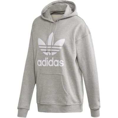 Adidas Trefoil Hoodie FM3304 damska Bluza sportowa szara Adidas Trefoil Hoodie FM3304 damska Bluza sportowa szara