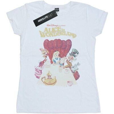 Disney Alice In Wonderland Damska Bawełniana Koszulka Boyfriend Z Plakatem (S (52-55 Cm) / Ciepły Biały) Disney Alice In Wonderland Damska Bawełniana Koszulka Boyfriend Z Plakatem (S (52-55 Cm) / Ciepły Biały)