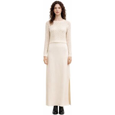 ALLSAINTS AŻUROWY BEŻOWY SWETER Z DŁUGIMI RĘKAWAMI S 1I3A ALLSAINTS AŻUROWY BEŻOWY SWETER Z DŁUGIMI RĘKAWAMI S 1I3A