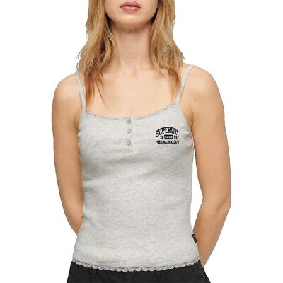 Athletic Essentials Button Down Cami Top Superdry Athletic Essentials Button Down Cami Top Superdry