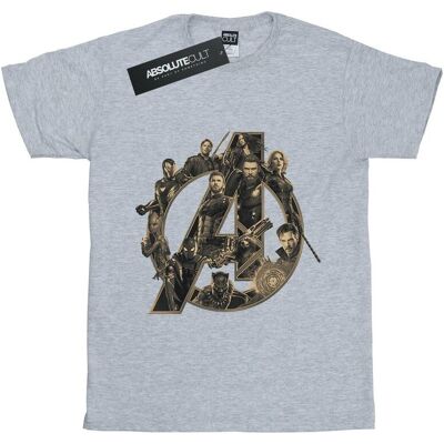 Avengers Infinity War Damska Bawełniana Koszulka Boyfriend Z Logo (S (52-55 Cm) / Jasnoszary) Avengers Infinity War Damska Bawełniana Koszulka Boyfriend Z Logo (S (52-55 Cm) / Jasnoszary)