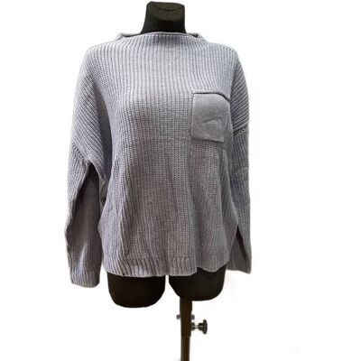 Inny producent Beluring Sweter Damski Luźny Modny w Kolorze Niebieskim XL Inny producent Beluring Sweter Damski Luźny Modny w Kolorze Niebieskim XL