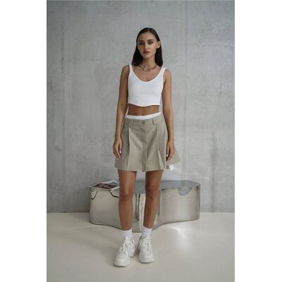 Inny producent BEŻOWA ROZKLOSZOWANA MINI SPÓDNICA Z ZAPIĘCIEM NA GUZIK M 5GA* Inny producent BEŻOWA ROZKLOSZOWANA MINI SPÓDNICA Z ZAPIĘCIEM NA GUZIK M 5GA*