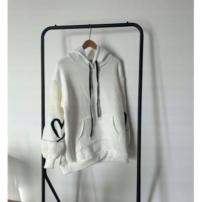Inny producent Biała Bluza Damska Plus Size (42-46) Rozmiar Uniwersalny *Made In Italy* Inny producent Biała Bluza Damska Plus Size (42-46) Rozmiar Uniwersalny *Made In Italy*