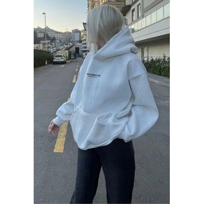 Inny producent BIAŁA BLUZA DAMSKA Z KAPTUREM I KIESZENIĄ KANGURKĄ L 5GA* Inny producent BIAŁA BLUZA DAMSKA Z KAPTUREM I KIESZENIĄ KANGURKĄ L 5GA*