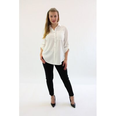Honey Tights Biała elegancka koszula Dona Biała 46 Honey Tights Biała elegancka koszula Dona Biała 46