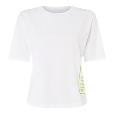 Biały T-shirt damski Calvin Klein Performance, Rozmiar S Biały T-shirt damski Calvin Klein Performance, Rozmiar S