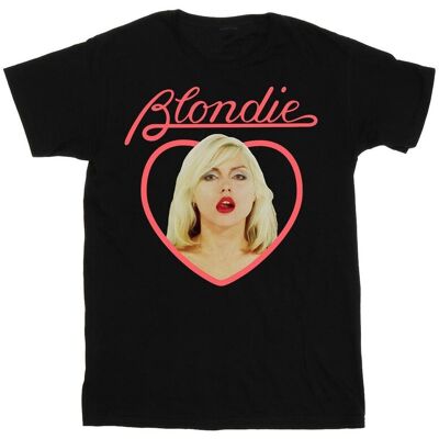 UNIVERSAL MUSIC Blondie Damska Bawełniana Koszulka Boyfriend Z Twarzą Serca (S (52-55 Cm) / Czarny) UNIVERSAL MUSIC Blondie Damska Bawełniana Koszulka Boyfriend Z Twarzą Serca (S (52-55 Cm) / Czarny)