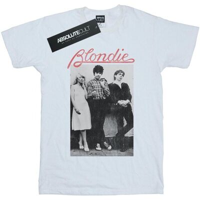 Białe T-shirt Blondie w stylu Boyfriend - Oficjalny Merchandising Muzyczny Białe T-shirt Blondie w stylu Boyfriend - Oficjalny Merchandising Muzyczny
