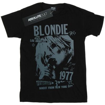 UNIVERSAL MUSIC Blondie Koszulka Damska / Damska Tour 1977 Chest Cotton Boyfriend T-Shirt (L / Czarny) UNIVERSAL MUSIC Blondie Koszulka Damska / Damska Tour 1977 Chest Cotton Boyfriend T-Shirt (L / Czarny)