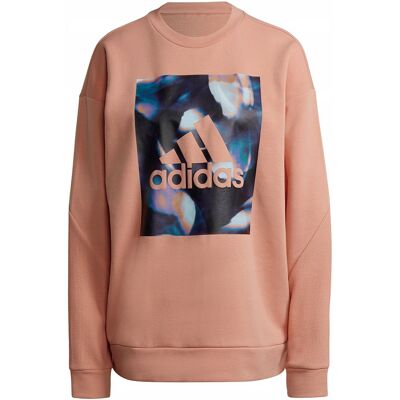 Bluza damska adidas Youforyou Sweatshirt morelowa HA2431 XS Bluza damska adidas Youforyou Sweatshirt morelowa HA2431 XS