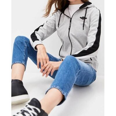 Bluza Damska Aeronautica Militare Grigio Melange - S Bluza Damska Aeronautica Militare Grigio Melange - S