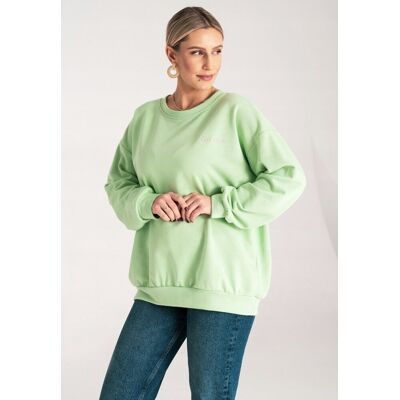 FIGL Bluza damska bez kaptura - Zielona bluza damska M1151 r. S/M FIGL Bluza damska bez kaptura - Zielona bluza damska M1151 r. S/M