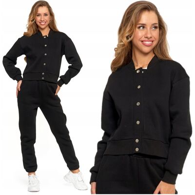 Bluza Damska Bomberka Ocieplana Rozpinana na Napy Elegancka MORAJ L Bluza Damska Bomberka Ocieplana Rozpinana na Napy Elegancka MORAJ L