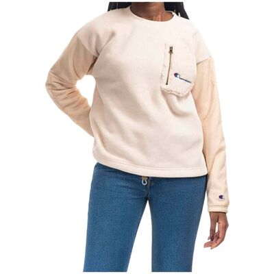 Bluza damska Champion Crewneck Polartec beżowa-XS Bluza damska Champion Crewneck Polartec beżowa-XS