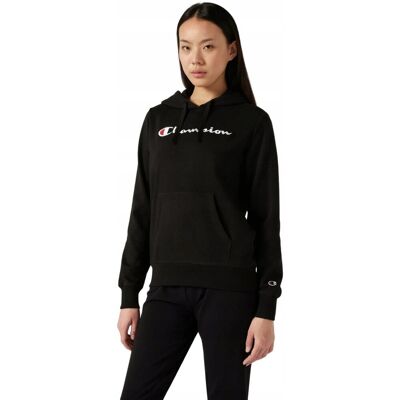 Bluza damska Champion Hooded Sweatshirt czarna 118097 KK001 2XL Bluza damska Champion Hooded Sweatshirt czarna 118097 KK001 2XL