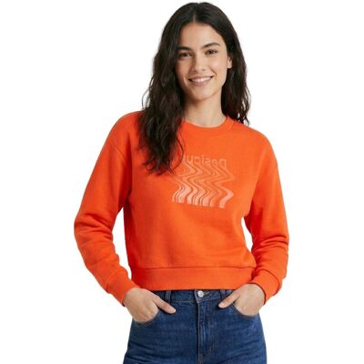 Bluza damska Desigual Uniforme pomarańczowa -XS Bluza damska Desigual Uniforme pomarańczowa -XS