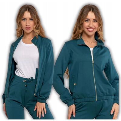 Bluza Damska Dresowa Bez Kaptura Rozpinana Lekka Stylowa Modna Moraj L Green Bluza Damska Dresowa Bez Kaptura Rozpinana Lekka Stylowa Modna Moraj L Green