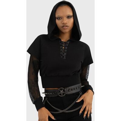 Pozostałe marki bluza damska KILLSTAR - SMOLDRIS, z kapturem-L Pozostałe marki bluza damska KILLSTAR - SMOLDRIS, z kapturem-L