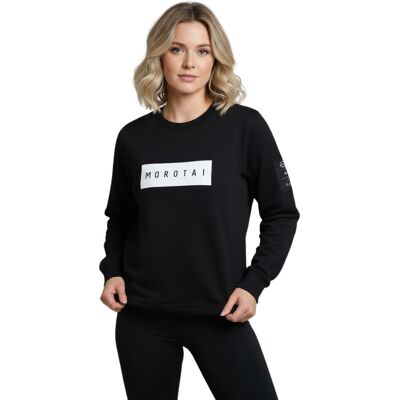 Inny producent Bluza damska Morotai Naka Large Bloc Logo ciepła sportowa czarna klasyczna-L Inny producent Bluza damska Morotai Naka Large Bloc Logo ciepła sportowa czarna klasyczna-L