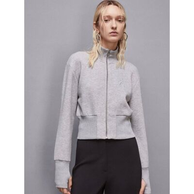 Bluza damska Patrizia Pepe 2M4408 J079 szary - Hoodie: 38 Bluza damska Patrizia Pepe 2M4408 J079 szary - Hoodie: 38