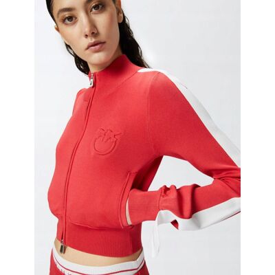 Bluza damska Pinko 104738 A2FQ czerwony biały - S Bluza damska Pinko 104738 A2FQ czerwony biały - S