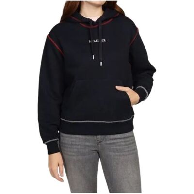 Bluza damska Tommy Hilfiger Mdrn Reg Gbl Stp kangurka klasyczna -S Bluza damska Tommy Hilfiger Mdrn Reg Gbl Stp kangurka klasyczna -S