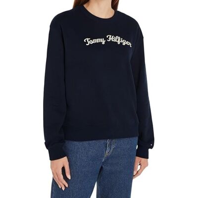 Bluza damska Tommy Hilfiger Mdrn Reg Script dresowa klasyczna z polarem-XS Bluza damska Tommy Hilfiger Mdrn Reg Script dresowa klasyczna z polarem-XS