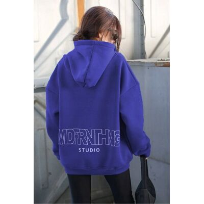 Inny producent BLUZA DAMSKA Z KAPTUREM Z NADRUKIEM W KOLORZE NIEBIESKIM S 5GA* Inny producent BLUZA DAMSKA Z KAPTUREM Z NADRUKIEM W KOLORZE NIEBIESKIM S 5GA*
