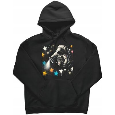 DonWitold Bluza dla Dziecka NASA astronauta Prezent nadruk Spacex czarna R-3-4 A750 DonWitold Bluza dla Dziecka NASA astronauta Prezent nadruk Spacex czarna R-3-4 A750