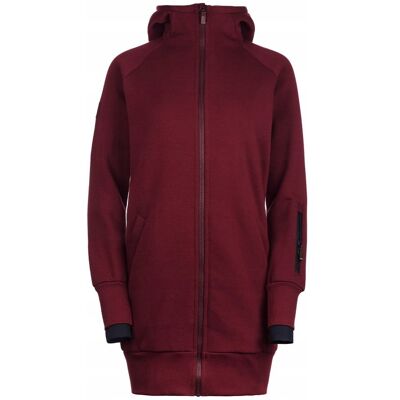 inna (Inny) Bluza długa damska bawełniana bordo gruba kieszenie na zamek CUNA XS inna (Inny) Bluza długa damska bawełniana bordo gruba kieszenie na zamek CUNA XS