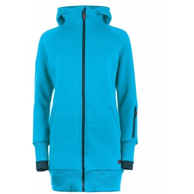 inna (Inny) Bluza długa damska bawełniana niebieska gruba kieszenie na zamek CUNA XL inna (Inny) Bluza długa damska bawełniana niebieska gruba kieszenie na zamek CUNA XL