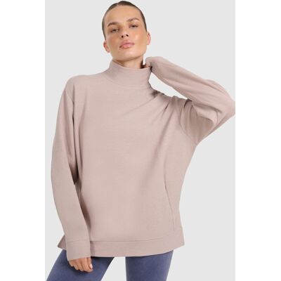 Bluza dresowa do jogi i pilatesu damska 4F 4FWAW25TFSWF589-83S Brązowy S Bluza dresowa do jogi i pilatesu damska 4F 4FWAW25TFSWF589-83S Brązowy S