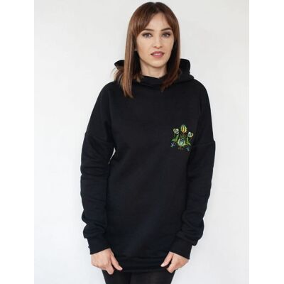 Artfolk Bluza dresowa folkowa z haftem kaszubska (czarna) (S-M-L) Artfolk Bluza dresowa folkowa z haftem kaszubska (czarna) (S-M-L)