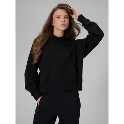 Bluza dresowa regular z kapturem damska 4F 4FRSS26TSWSF2926-20S Czarny S Bluza dresowa regular z kapturem damska 4F 4FRSS26TSWSF2926-20S Czarny S