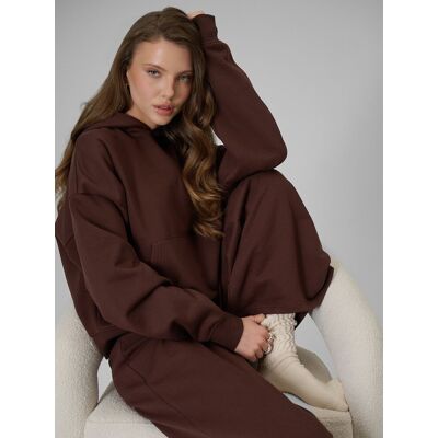 Bluza dresowa regular z kapturem damska 4F 4FRSS26TSWSF2926-80S Brązowy XL Bluza dresowa regular z kapturem damska 4F 4FRSS26TSWSF2926-80S Brązowy XL