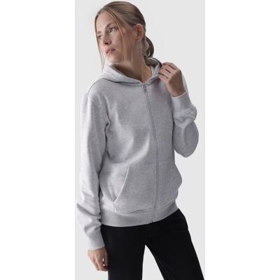 Bluza dresowa rozpinana z kapturem damska 4F 4FWMM00TSWSF1467-27M Szary Bluza dresowa rozpinana z kapturem damska 4F 4FWMM00TSWSF1467-27M Szary