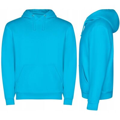 Bluza Dresowa z Kapturem Kangurka JAKOŚĆ ROLY Capucha SU1087 TURKUS M Bluza Dresowa z Kapturem Kangurka JAKOŚĆ ROLY Capucha SU1087 TURKUS M