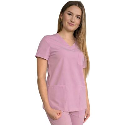 M&C Bluza medyczna purdrowy róż casual premium roz. 3XL M&C Bluza medyczna purdrowy róż casual premium roz. 3XL