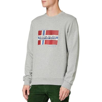 Bluza męska Napapijri Bilo bawełniana szara-S Bluza męska Napapijri Bilo bawełniana szara-S