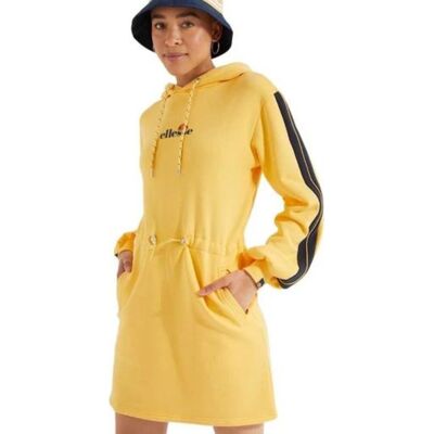 Bluza sukienka damska Ellesse Siccus Dress dresowa żółta-M Bluza sukienka damska Ellesse Siccus Dress dresowa żółta-M