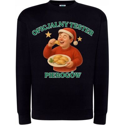 Szumila BLUZA ŚWIĄTECZNA OFICJALNY TESTER PIEROGÓW WESOŁY MOTYW SUPER PREZENT 3XL Szumila BLUZA ŚWIĄTECZNA OFICJALNY TESTER PIEROGÓW WESOŁY MOTYW SUPER PREZENT 3XL