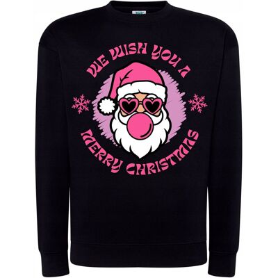 Szumila BLUZA ŚWIĄTECZNA RÓŻOWY MIKOŁAJ MERRY CHRISTMAS MODNY SUPER NA PREZENT S Szumila BLUZA ŚWIĄTECZNA RÓŻOWY MIKOŁAJ MERRY CHRISTMAS MODNY SUPER NA PREZENT S