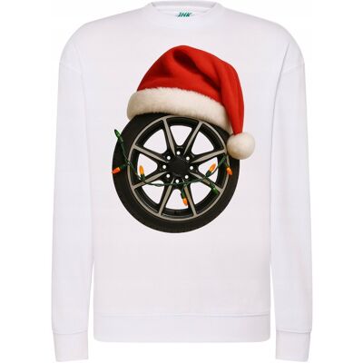 Szumila BLUZA ŚWIĄTECZNA Z FELGĄ I CZAPKĄ MIKOŁAJA PREZENT DLA FANA MOTORYZACJI 3XL Szumila BLUZA ŚWIĄTECZNA Z FELGĄ I CZAPKĄ MIKOŁAJA PREZENT DLA FANA MOTORYZACJI 3XL