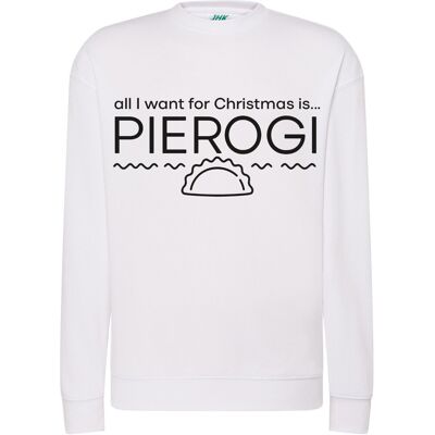 Szumila BLUZA ŚWIĄTECZNA ZABAWNA ALL I WANT FOR CHRISTMAS IS PIEROGI NA PREZENT 3XL Szumila BLUZA ŚWIĄTECZNA ZABAWNA ALL I WANT FOR CHRISTMAS IS PIEROGI NA PREZENT 3XL
