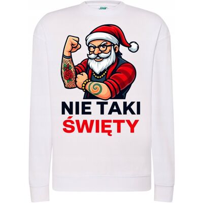 Szumila BLUZA ŚWIĄTECZNA ZABAWNA NIE TAKI ŚWIĘTY MIKOŁAJ SUPER PREZENT ŚWIĘTA S Szumila BLUZA ŚWIĄTECZNA ZABAWNA NIE TAKI ŚWIĘTY MIKOŁAJ SUPER PREZENT ŚWIĘTA S