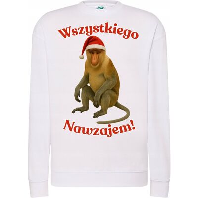 Szumila Bluza Świąteczna Zabawna Nosacz Wesołe Życzenia Nawzajem Prezent Święta 3Xl Szumila Bluza Świąteczna Zabawna Nosacz Wesołe Życzenia Nawzajem Prezent Święta 3Xl