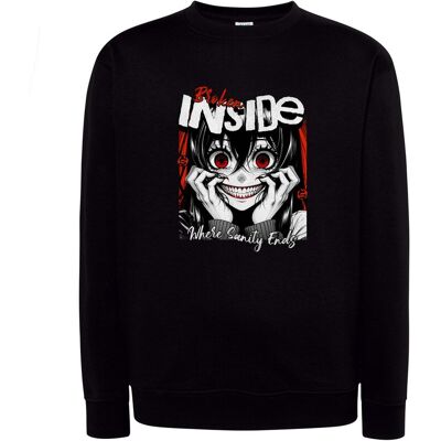 DEYORA Bluza UNI - Broken Inside - S - czarna DEYORA Bluza UNI - Broken Inside - S - czarna