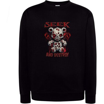 DEYORA Bluza UNI - Seek and destroy - S - czarna DEYORA Bluza UNI - Seek and destroy - S - czarna